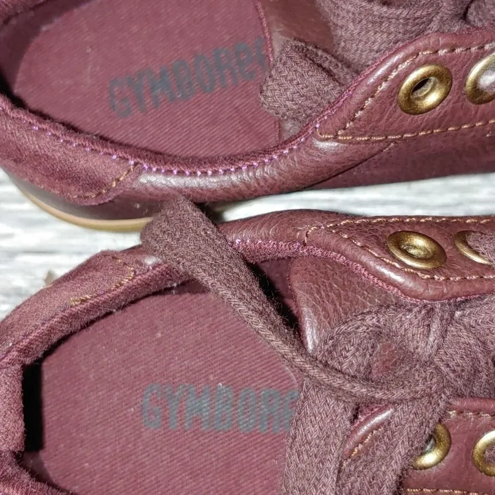 Gymboree maroon boys dress shoes Sz 10 EUC